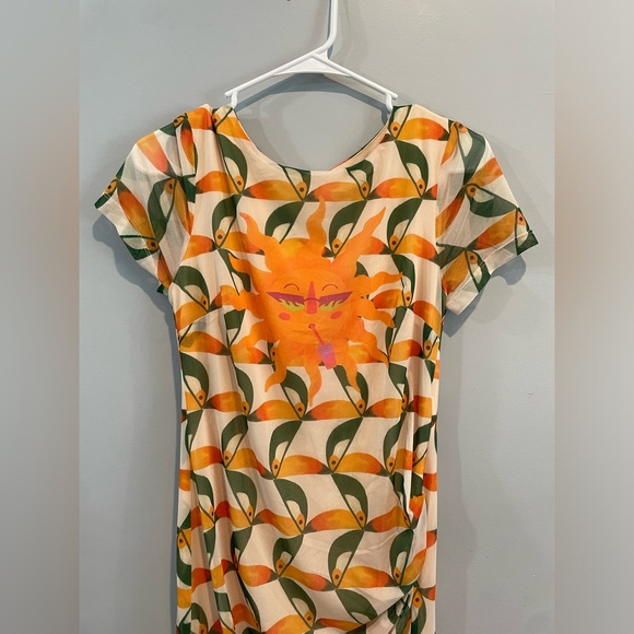 Farm Rio Printed Mesh Midi Dress - Picture 8 of 10